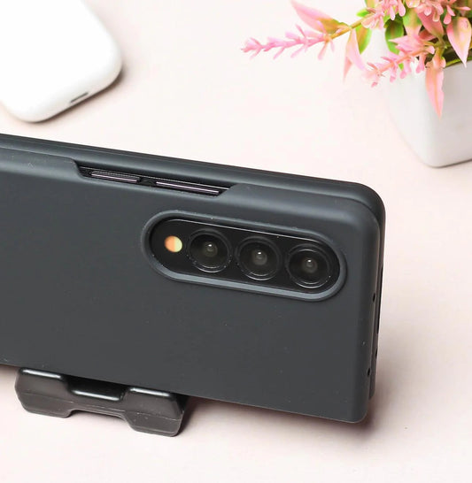 Black Original Silicone case for Samsung Z Fold 4 5G