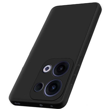 Oppo K13 5G| Camera Bump Protection | Matte Soft Silicon Flexible | All Side Shock Proof Rubberised Back Case Cover for Oppo K13 5G (Black)