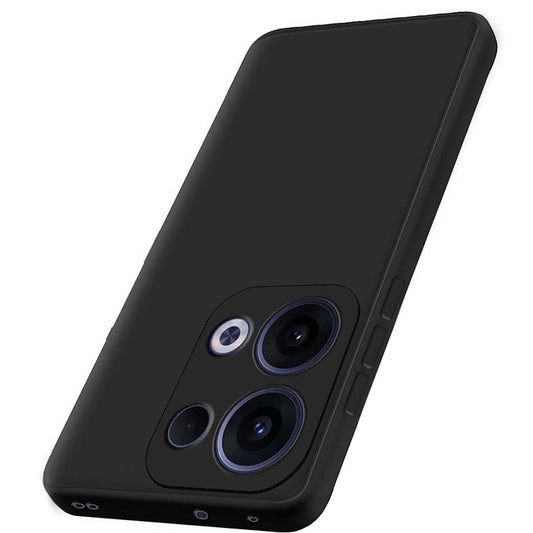 Oppo K13 5G| Camera Bump Protection | Matte Soft Silicon Flexible | All Side Shock Proof Rubberised Back Case Cover for Oppo K13 5G (Black)
