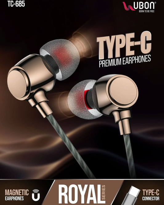 Ubon Type-C TC-685 Wired Earphones