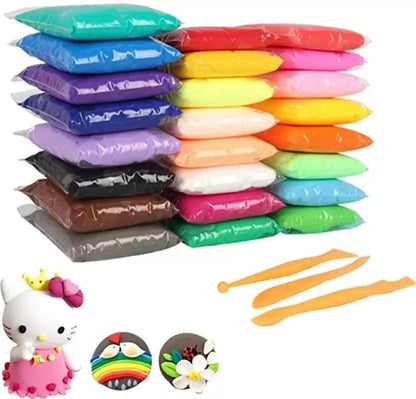 CREATURE Ultra-Light Creative Art and Craft Air Dry Super Clay with Carving Molding Tools Kit for Kids (PACK of 1)