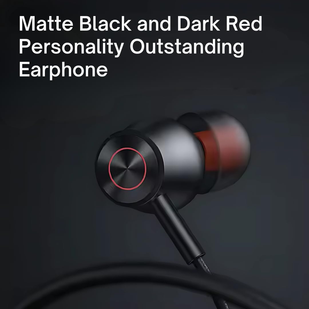 ModishOmbre UNI C Earphones | Deep Bass, USB-C Wired Earbuds | Premium Comfort Fit, in-Line Microphone for Clear Calls | Universal Compatibility