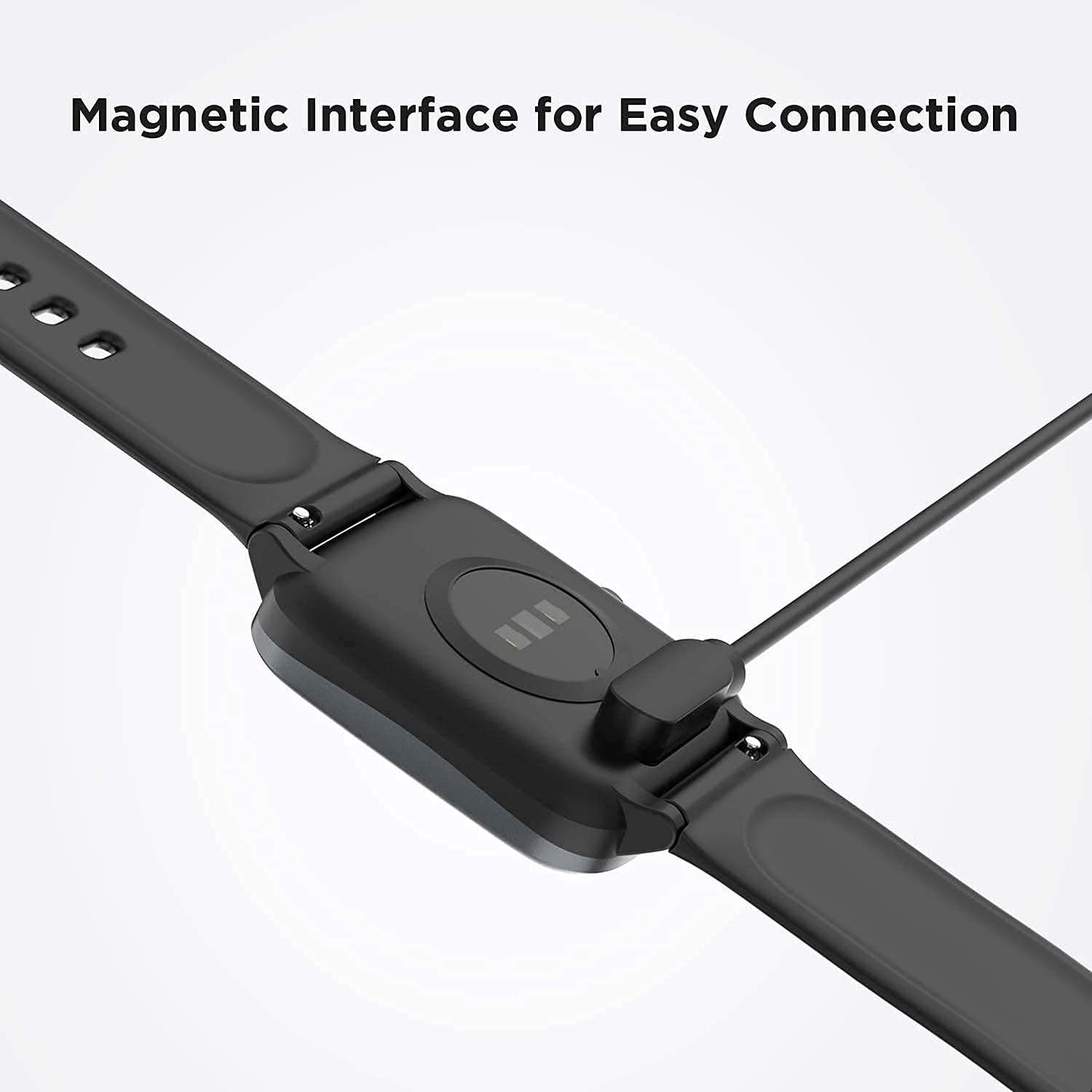 FIRE BOLTT Smartwatch USB All Type Charging Charger Compatible with Boat, Fire Boltt, Noise, Dizo, beatXP, Fast-Track & All 2 Pin Charger Watches (Cable Only)