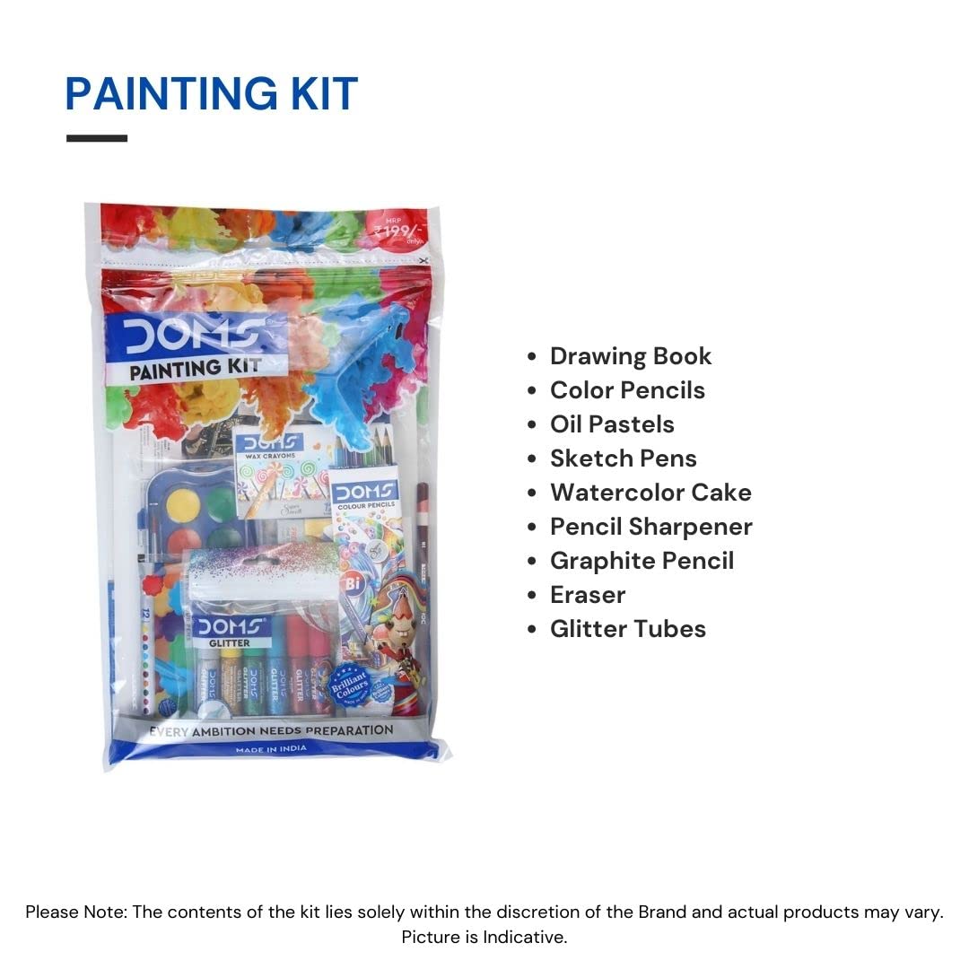 DOMS Painting Kit Gifting Range for Kids Art Strokes Kit, Multicolor
