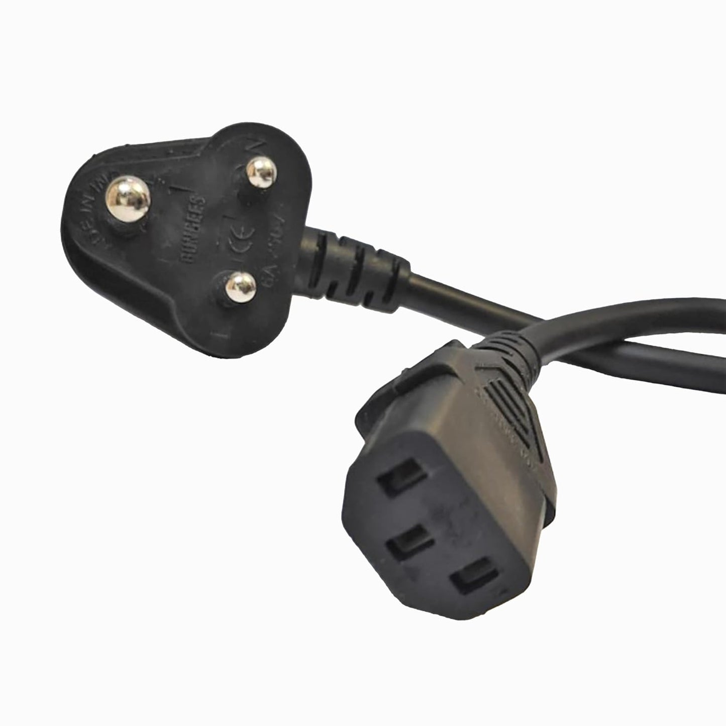 TGG, India Plug IEC Computer Mains Power Cable Cord for 3 Pin Power Cable for PC, 650W for Desktop, Monitor, SMPS and Printer, Power Supply, TV (1.8 Meter)