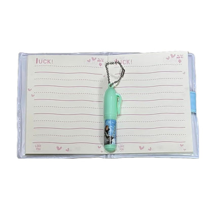 Cartoon Theme Small Pocket Diary with Small Pen Cute Cartoon Stationery Set for Students Kids Children Birthday Return Gift 80 pages (Frozn pack 1)