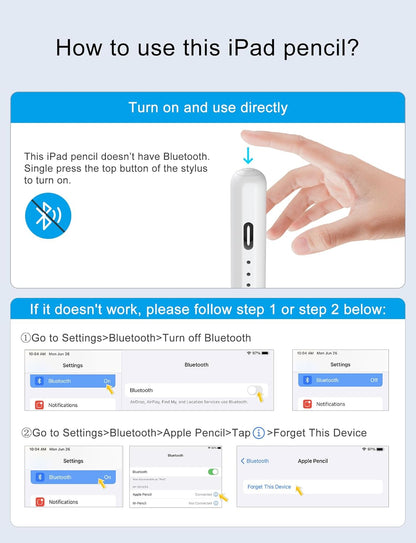 Android Tablet & iOS All iPad Pencil NO.1 Sales in US&EU,13 Mins Fast Charge Stylus Pen for iPad with Palm Rejection for 2018-2025 iPad Air 3/4/5/M2/M3, iPad mini 5/6, iPad 6/7/8/9/10/11, iPad Pro