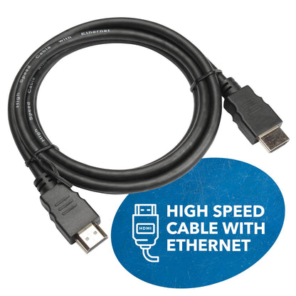 TGG UltraHigh-Speed 4K HDMI Cable 1.5 Meter (4.94ft) - HDMI Cable 4K@60Hz, HDR10, ARC, 3D - Durable PVC – Compatible With TVs, Sound Bar, Laptop, Projector & More (1 Pack)
