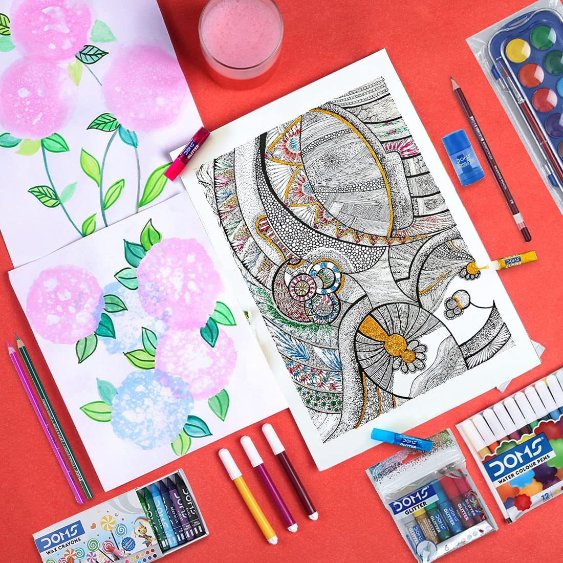 DOMS Painting Kit Gifting Range for Kids Art Strokes Kit, Multicolor