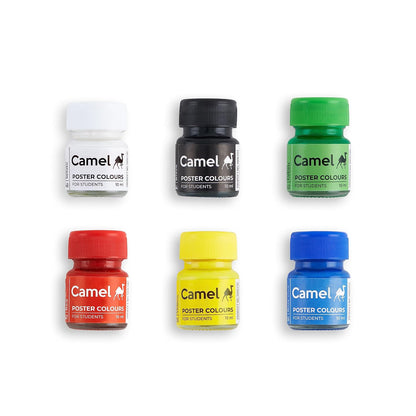 Camel Student Poster Color-10Ml Each,6 Shades,Assorted
