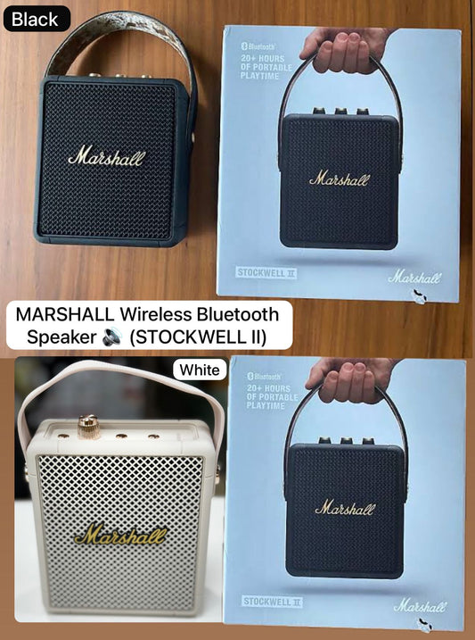 Marshall Stockwell II Portable Bluetooth Speaker with 20+ hours of portable playtime