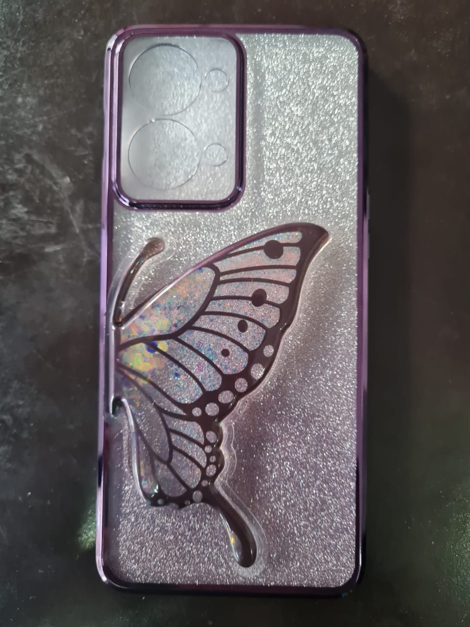 Luxury Glitter Cute Butterfly Plating Soft TPU