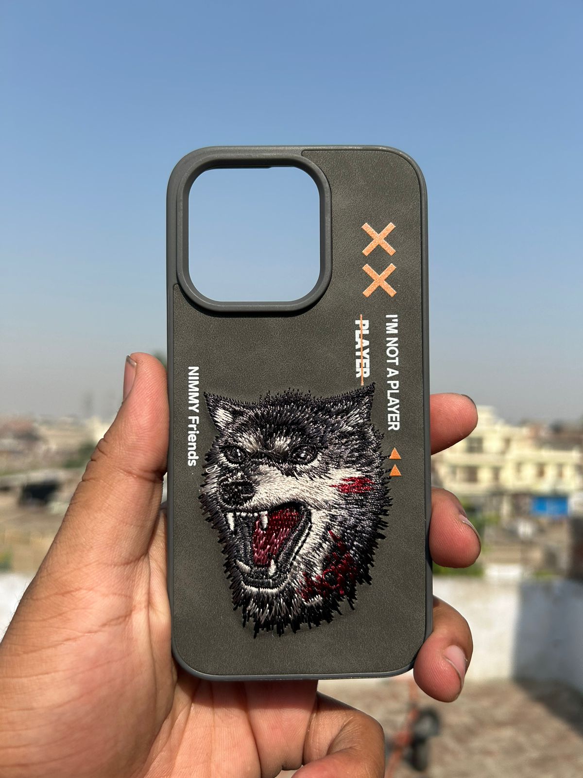 Nimmy Jacket Cool & Cute Embroidery Case Cover- For iPhone