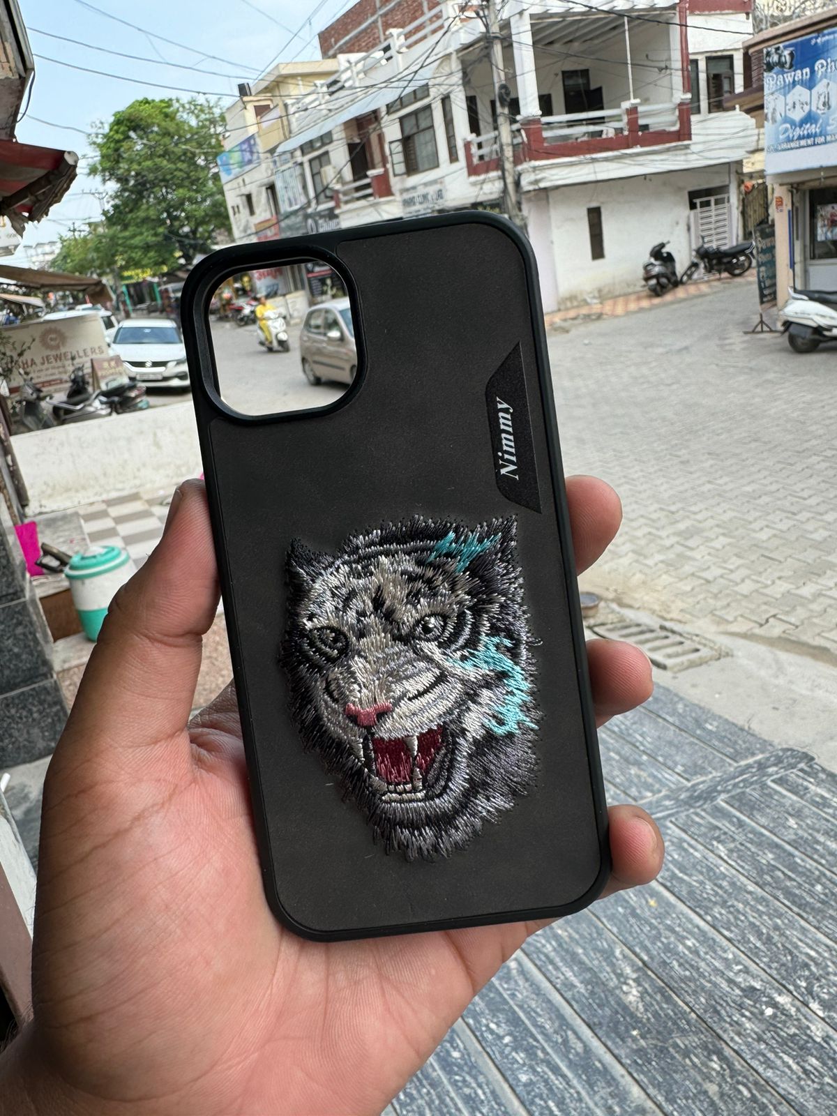 Nimmy Jacket Cool & Cute Embroidery Case Cover- For iPhone