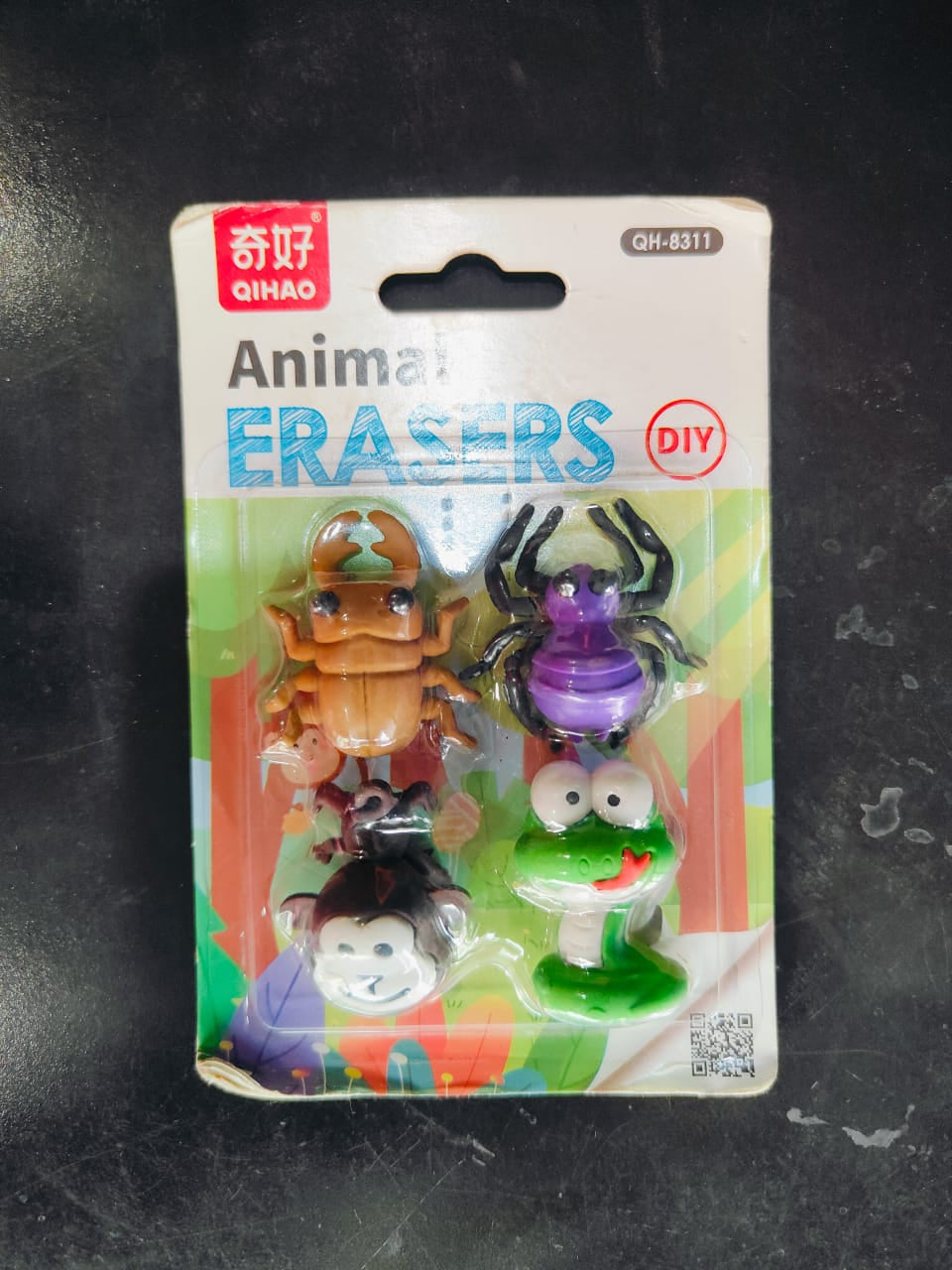 LIGHTER HOUSE� Cutest Different Shapes Insects Eraser Set  Fancy Eraser Set for Kids, Party Return Gift for Kids