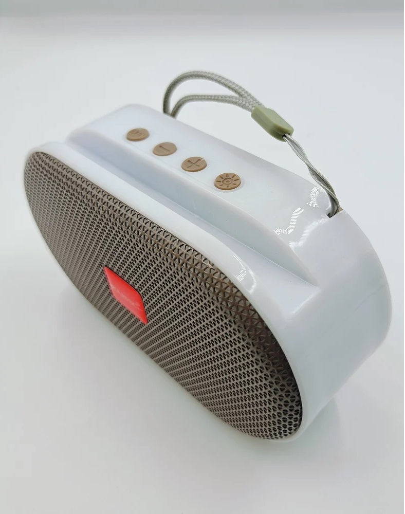 Grey ROCK MUSIC BT-654FMDL Big Bass Wireless Speaker