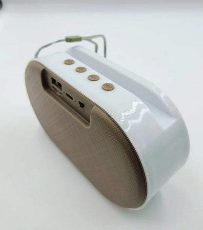 Grey ROCK MUSIC BT-654FMDL Big Bass Wireless Speaker