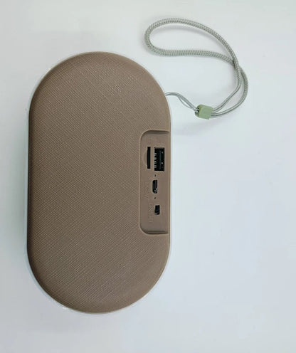 Grey ROCK MUSIC BT-654FMDL Big Bass Wireless Speaker