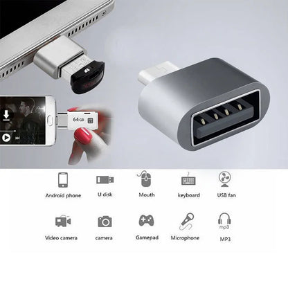 Ubon TC196 Micro USB OTG Connector to USB - Adapter for Smartphones and Tablets